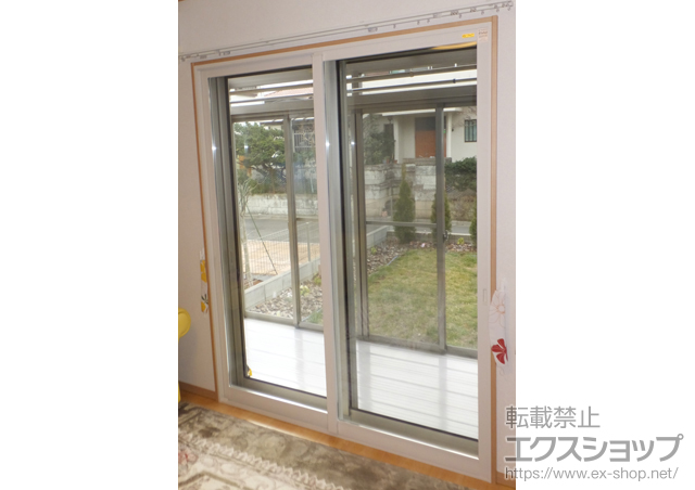 東京都東久留米市のの二重窓（内窓） インプラス(ダストバリア)引き違い窓2枚建て 施工例