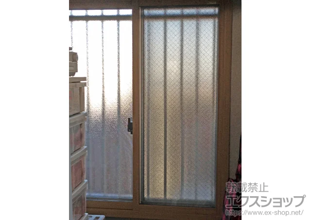 大阪府堺市のLIXIL リクシル（トステム）の内窓（二重窓・二重サッシ） インプラス(ダストバリア)引き違い窓2枚建て 施工例