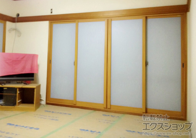 埼玉県秩父市のの二重窓（内窓） インプラス(ダストバリア) 引違い窓4枚建 施工例