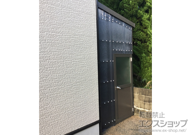 山口県山口市のLIXIL リクシル（トステム）のストックヤード 囲い上手 積雪〜20cm対応 施工例