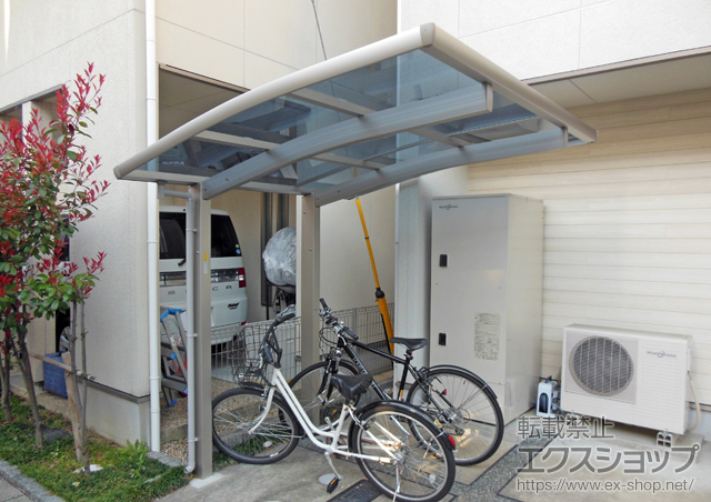 京都府長岡京市ののサイクルポート・駐輪場 レイナポートグランミニ 積雪〜20cm対応 施工例