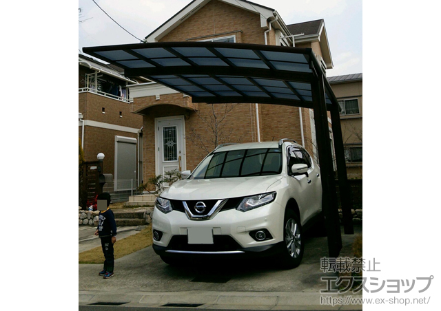 奈良県奈良市ののカーポート レイナポートグラン　積雪〜20cm対応 施工例