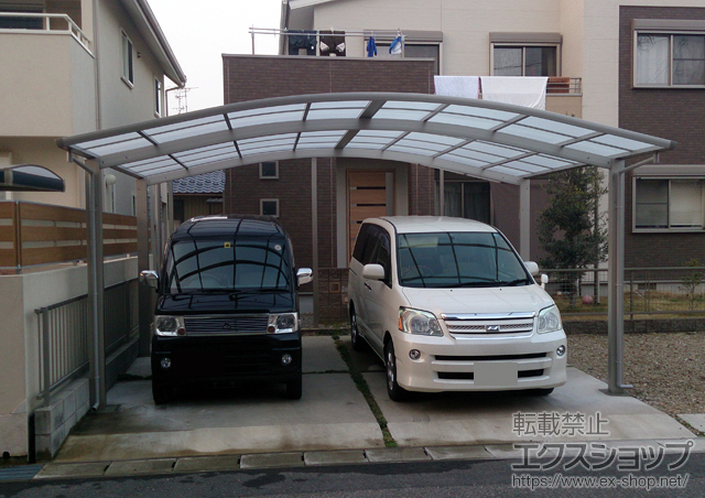 愛知県一宮市ののカーポート プレシオスポート ワイド 積雪〜20cm対応 施工例