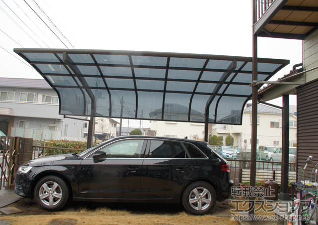 東京都日野市のLIXIL リクシル（トステム）のカーポート テールポートシグマIII 積雪〜20cm対応 施工例