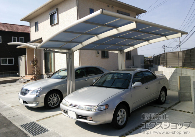 佐賀県佐賀市ののカーポート レイナポートグラン Y合掌　積雪〜20cm対応 施工例