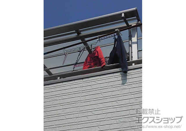 愛知県高浜市のLIXIL リクシル（トステム）のバルコニー・ベランダ屋根 ライザーテラスII F型 屋根タイプ 単体 積雪〜20cm対応 施工例