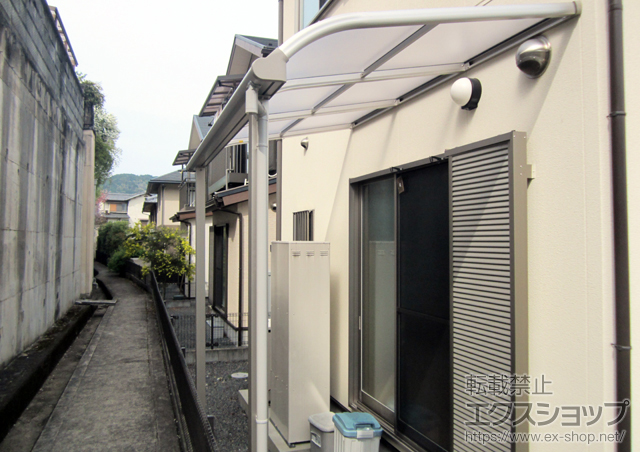 京都府京都市ののテラス屋根 プレシオステラス R型 テラスタイプ 単体 積雪〜20cm対応 施工例