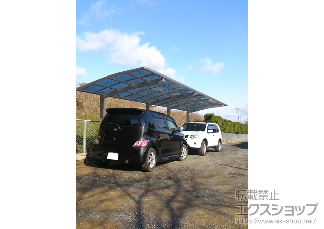 岡山県岡山市ののカーポート プレシオスポート 積雪〜20cm対応 施工例