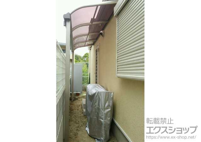 兵庫県宝塚市ののカーポート、バルコニー・ベランダ屋根、テラス屋根 ヴェクターテラス R型 テラスタイプ 単体 積雪〜20cm対応 施工例