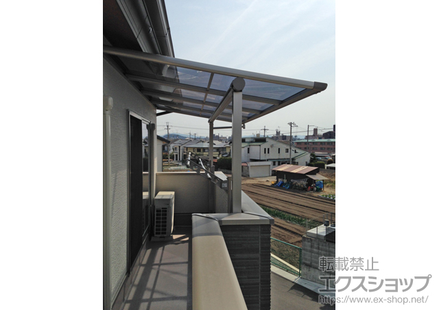 京都府京都市ののバルコニー・ベランダ屋根 ヴェクターテラス F型 屋根タイプ 単体 積雪〜20cm対応 施工例