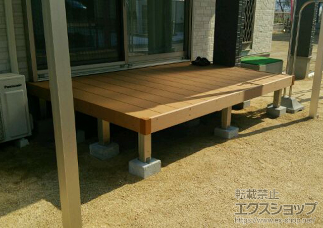 大分県大分市ののウッドデッキ リウッドデッキ 200 施工例