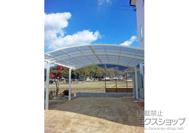 岡山県岡山市ののカーポート レイナツインポートグラン　積雪〜20cm対応 施工例