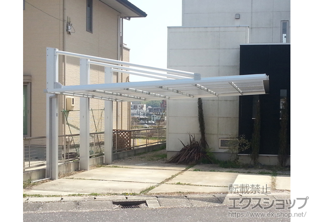 岐阜県土岐市ののカーポート ダブルフェース 積雪〜20cm対応 施工例