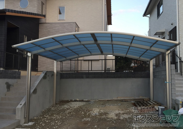 福岡県筑紫野市ののカーポート レイナツインポートグラン　積雪〜20cm対応 施工例
