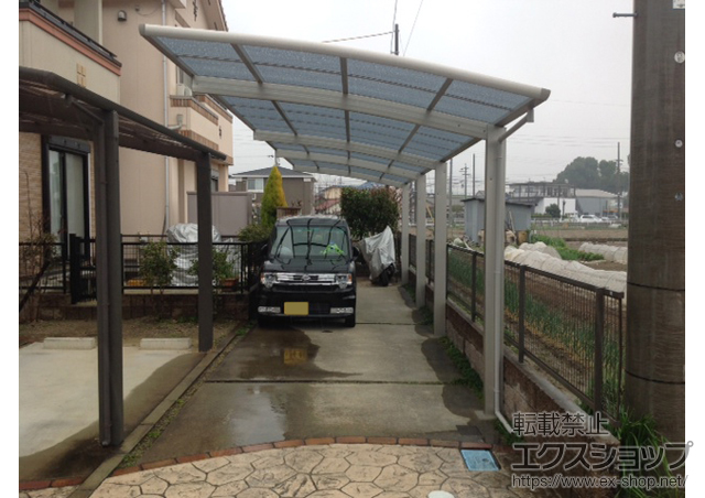 愛知県江南市ののカーポート レイナポートグラン 縦連棟　積雪〜20cm対応 施工例