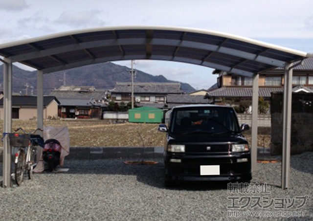 兵庫県たつの市ののカーポート プレシオスポート ワイド 積雪〜20cm対応 施工例