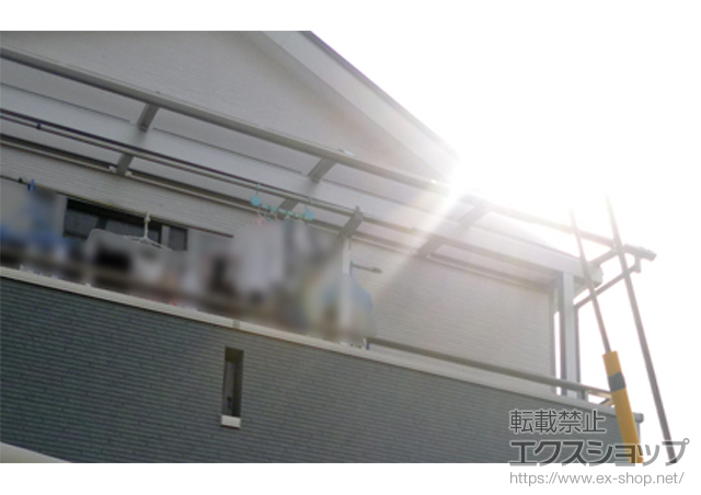 奈良県大和郡山市ののバルコニー・ベランダ屋根 ヴェクターテラス R型 屋根タイプ 単体 積雪〜20cm対応 施工例