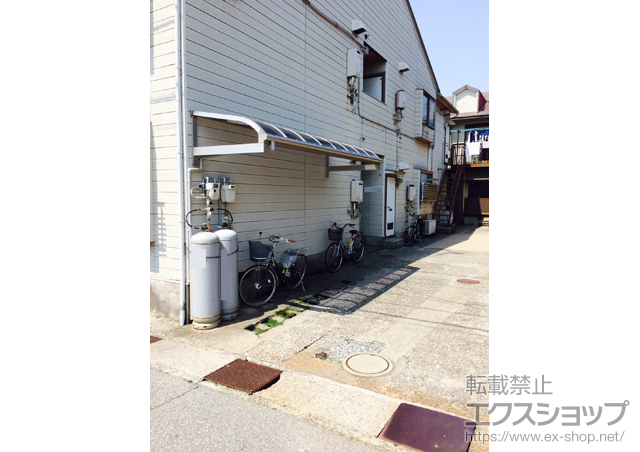 石川県金沢市ののテラス屋根 ヴェクターテラス R型 1500 ルーフタイプ 単体 積雪〜50cm対応 施工例