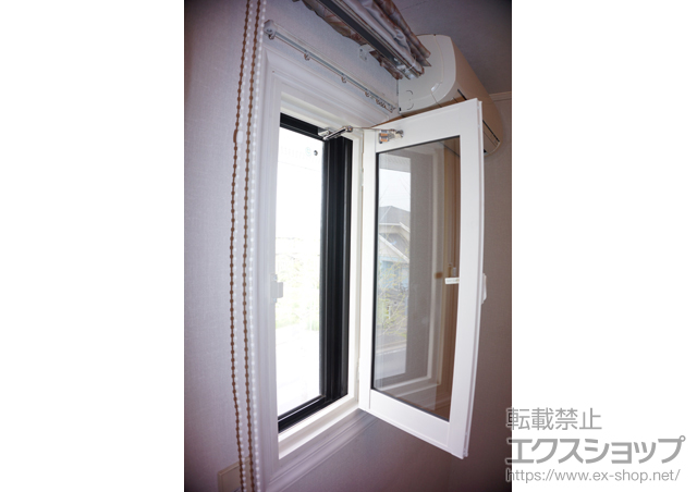 福岡県北九州市のの二重窓（内窓） インプラス ダストバリア仕様 開き窓 右吊元 施工例