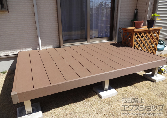 埼玉県川越市ののウッドデッキ リウッドデッキ 200 施工例