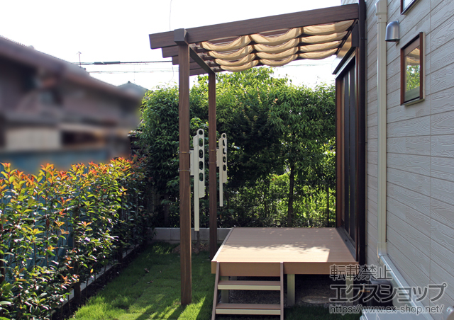 埼玉県川越市ののテラス屋根 Jポーチ 壁付けタイプ 積雪~20cm対応 施工例