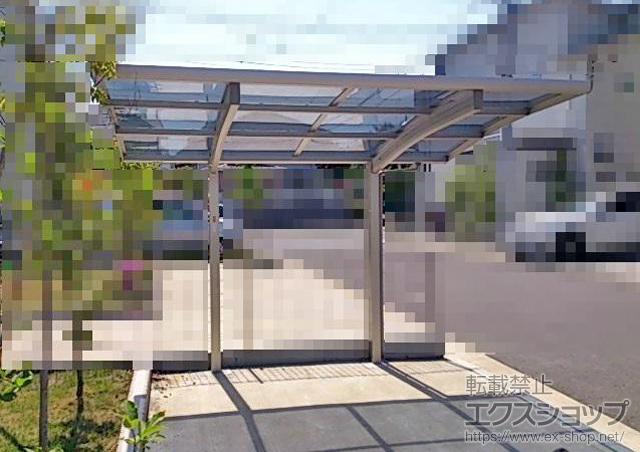 神奈川県横浜市ののサイクルポート・駐輪場 プレシオスポート ミニ 積雪〜20cm対応 施工例