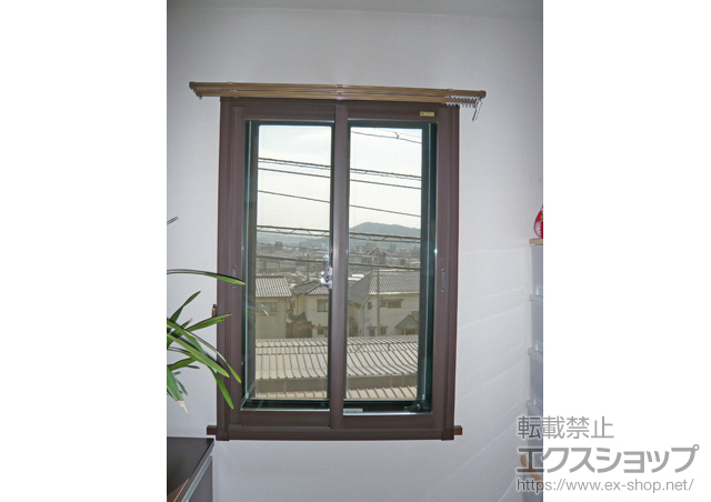 広島県広島市のの二重窓（内窓） インプラス ダストバリア 引違い窓 4枚建 施工例