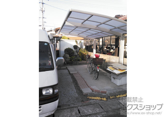 岡山県岡山市ののカーポート プレシオスポート 積雪〜20cm対応 施工例