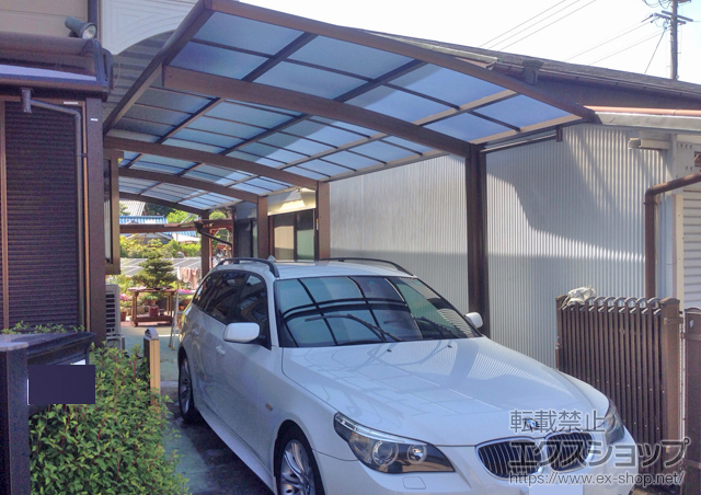 静岡県富士市ののカーポート レイナポートグラン 縦連棟　積雪〜20cm対応 施工例