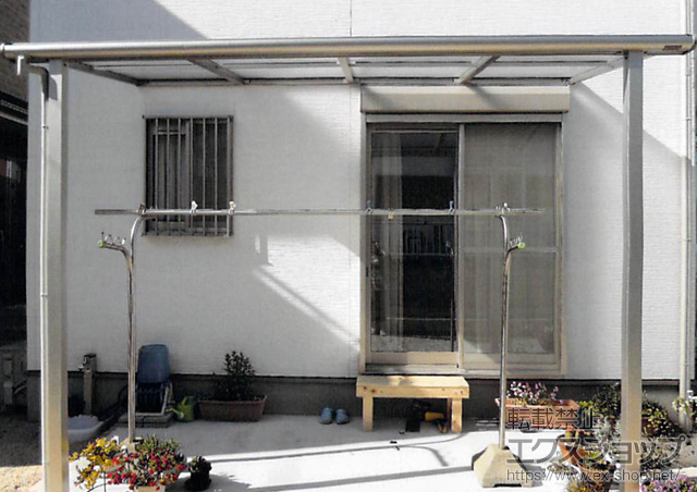 福岡県春日市ののテラス屋根 ヴェクターテラス F型 テラスタイプ 単体 積雪〜20cm対応 施工例