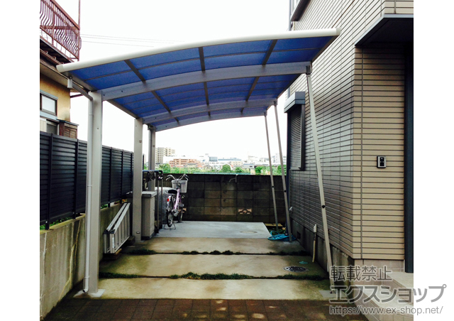 埼玉県入間郡三芳町ののカーポート レイナポートグラン 延長 耐風圧強度仕様 積雪〜30cm対応 施工例