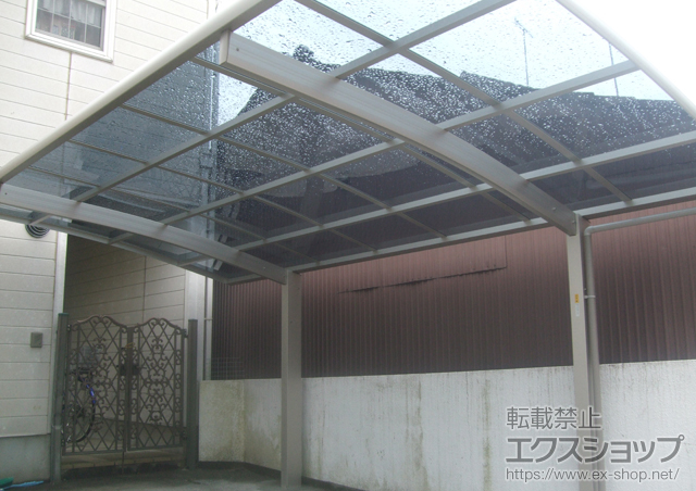 福島県いわき市ののカーポート プレシオスポート 積雪〜20cm対応 施工例