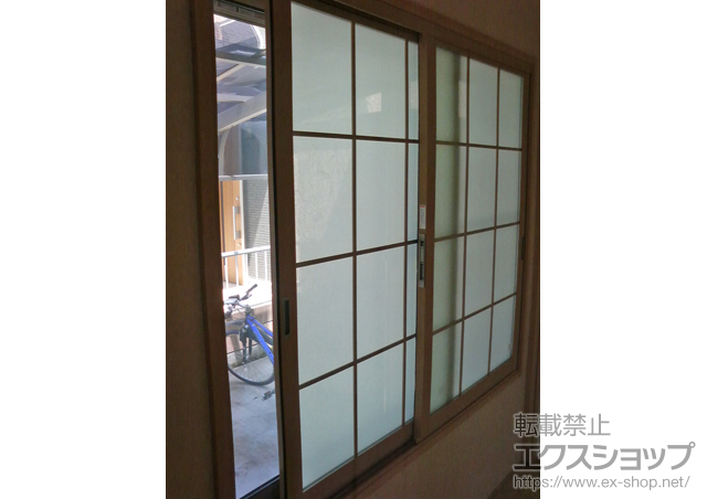 群馬県高崎市のの二重窓（内窓） インプラスウッド(ダストバリア)引き違い窓2枚建て 施工例