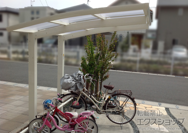 静岡県静岡市ののサイクルポート・駐輪場 レイナポートグランミニ 積雪〜20cm対応 施工例