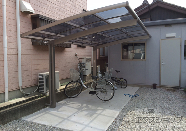 愛知県岡崎市のLIXIL リクシル（トステム）のカーポート カーブポートシグマIII 積雪〜20cm対応 施工例