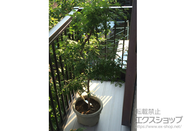 埼玉県さいたま市ののバルコニー バルコニー BY-X型 縦格子 単体 柱建て式 施工例