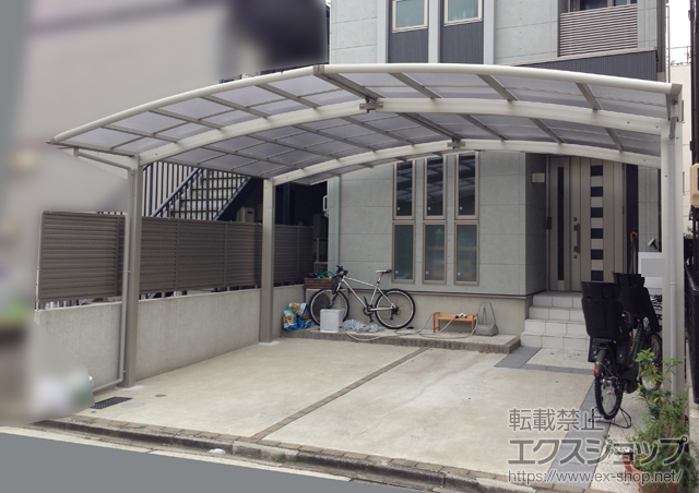 愛知県名古屋市ののカーポート レイナポートグラン M合掌　積雪〜20cm対応 施工例