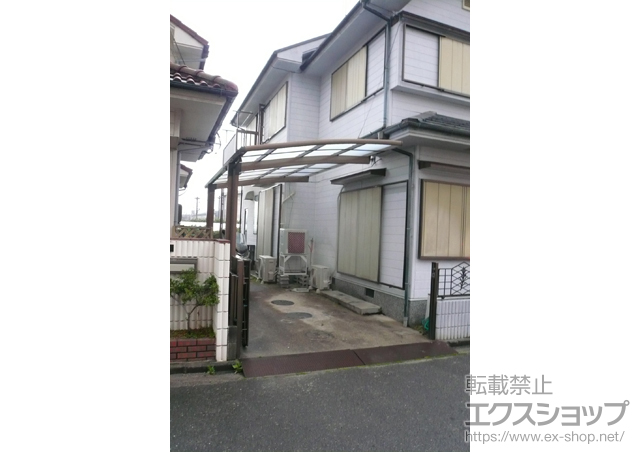 和歌山県和歌山市のLIXIL リクシル（トステム）のカーポート カーブポートシグマIII 積雪〜20cm対応 施工例