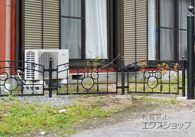 群馬県吾妻郡中之条町のLIXIL リクシル(新日軽)のフェンス・柵 ディズニーフェンス ミッキーA型 飾り間柱式 施工例