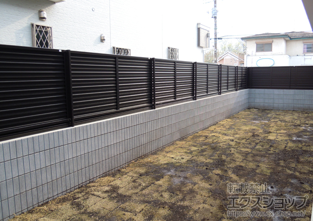 東京都八王子市ののフェンス・柵 プリレオR9型フェンス フリーポールタイプ 施工例