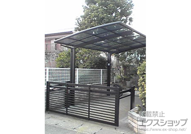 東京都あきる野市のLIXIL リクシル（トステム）のカーポート カーブポートシグマIII 積雪〜20cm対応 施工例