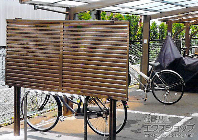 埼玉県川口市ののフェンス・柵 プリレオR5型フェンス 多段柱施工 施工例