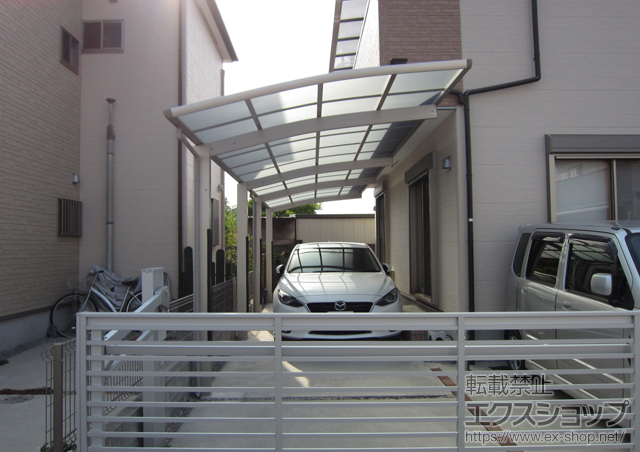 兵庫県姫路市ののカーポート レイナポートグラン 縦連棟　積雪〜20cm対応 施工例
