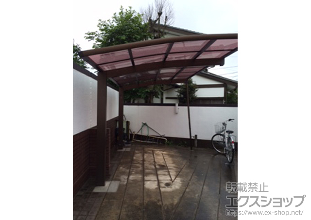 東京都調布市ののカーポート レイナポートグラン　積雪〜20cm対応+着脱式サポート 標準・ハイルーフ兼用 2本入り 施工例