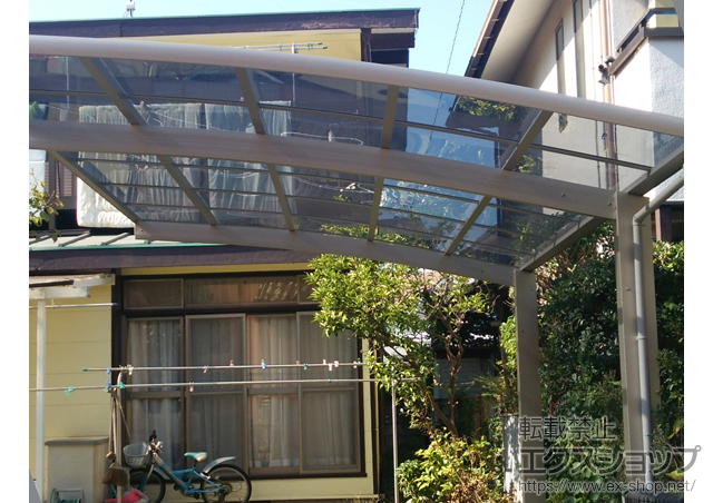 神奈川県鎌倉市ののカーポート レイナポートグラン 積雪〜20cm対応 施工例