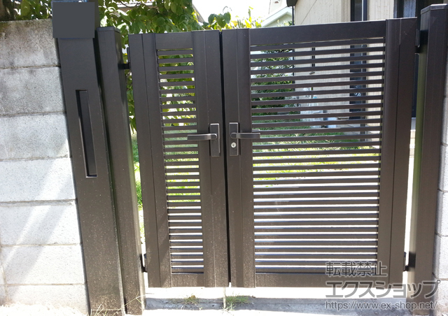 東京都小平市のの機能門柱・ポスト ファンクションユニット ウィルモダンスリム 施工例