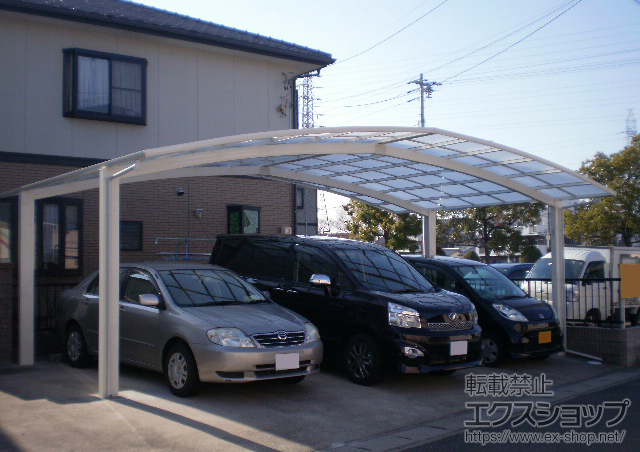 愛知県一宮市ののカーポート レイナトリプルポートグラン　積雪〜20cm対応 施工例