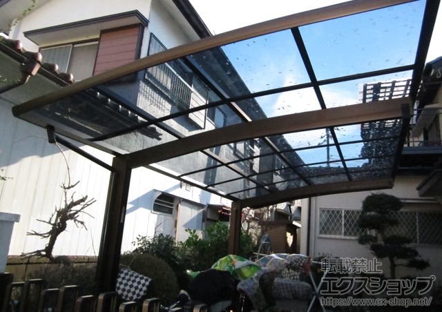 埼玉県ふじみ野市ののカーポート プレシオスポート 積雪〜20cm対応+着脱式補助柱 2本入 施工例