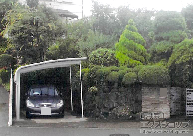 神奈川県横浜市ののカーポート レイナキャップポートグラン　積雪〜20cm対応＋サポート柱2本 施工例