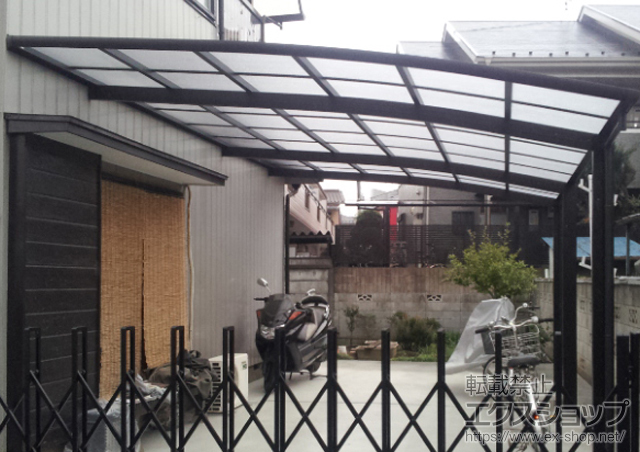 埼玉県志木市ののカーポート レイナベーカポートグラン 延長　積雪〜20cm対応 施工例